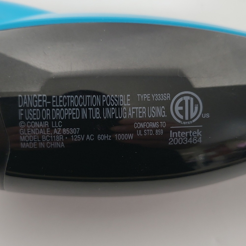Conair InfinitiPro The Knot Dr All-in-One Oval Dryer Brush Blue Black BC118R‎ - Picture 4 of 6
